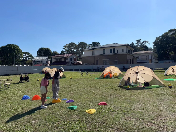 史跡整備予定地での実証実験